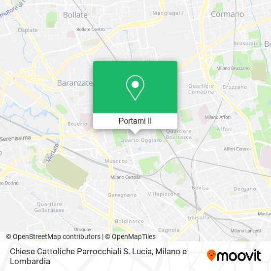 Mappa Chiese Cattoliche Parrocchiali S. Lucia