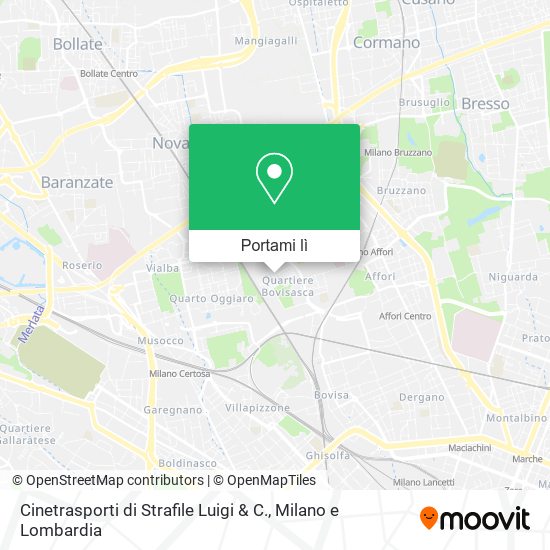 Mappa Cinetrasporti di Strafile Luigi & C.