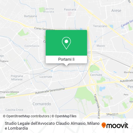 Mappa Studio Legale dell'Avvocato Claudio Almasio