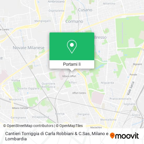 Mappa Cantieri Torriggia di Carla Robbiani & C.Sas