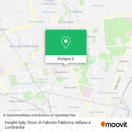 Mappa Insight Italy Tours di Fabrizio Fabbrica