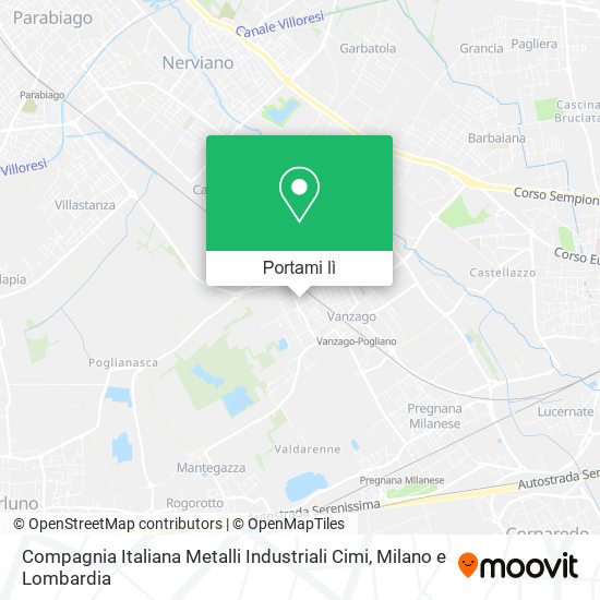 Mappa Compagnia Italiana Metalli Industriali Cimi