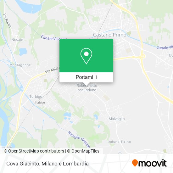 Mappa Cova Giacinto