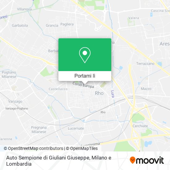 Mappa Auto Sempione di Giuliani Giuseppe