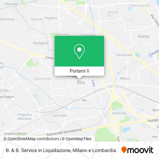 Mappa B. & B. Service in Liquidazione