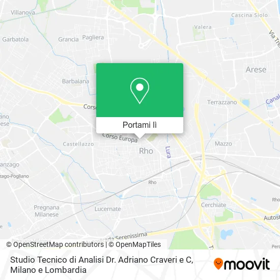 Mappa Studio Tecnico di Analisi Dr. Adriano Craveri e C