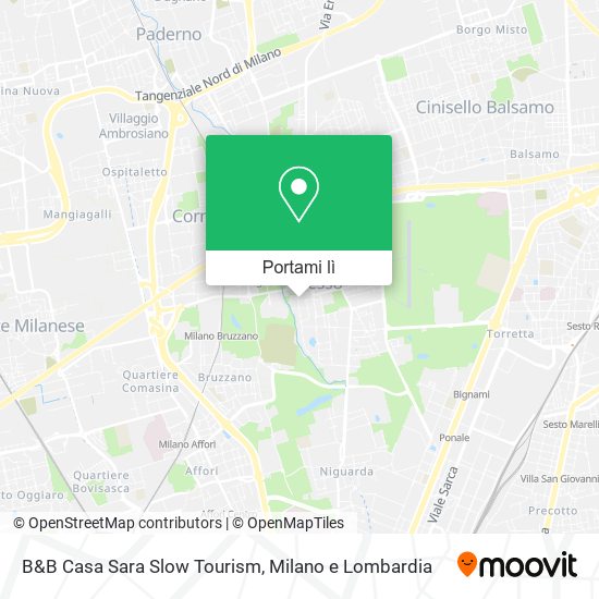 Mappa B&B Casa Sara Slow Tourism