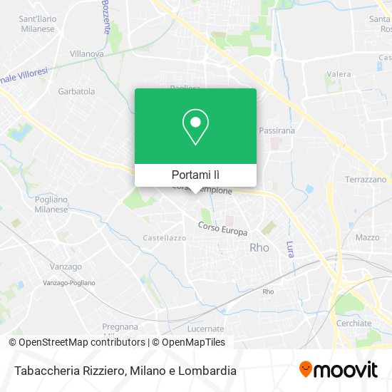 Mappa Tabaccheria Rizziero