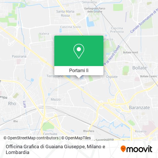 Mappa Officina Grafica di Guaiana Giuseppe