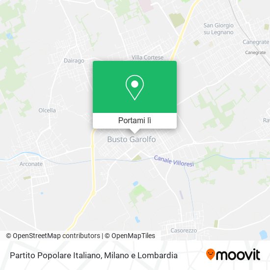 Mappa Partito Popolare Italiano