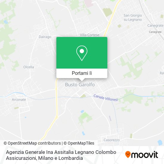 Mappa Agenzia Generale Ina Assitalia Legnano Colombo Assicurazioni