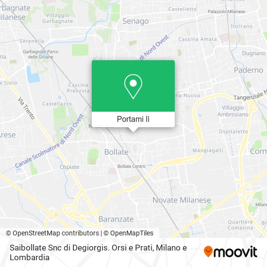 Mappa Saibollate Snc di Degiorgis. Orsi e Prati