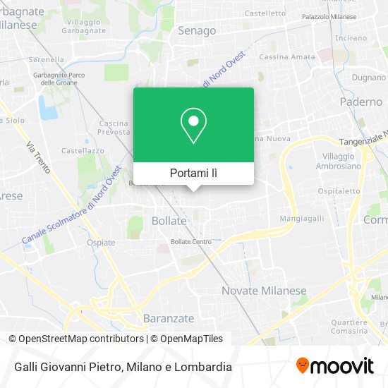 Mappa Galli Giovanni Pietro