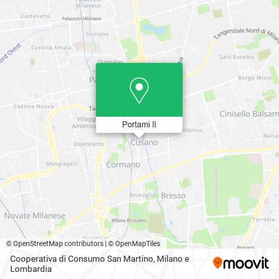 Mappa Cooperativa di Consumo San Martino