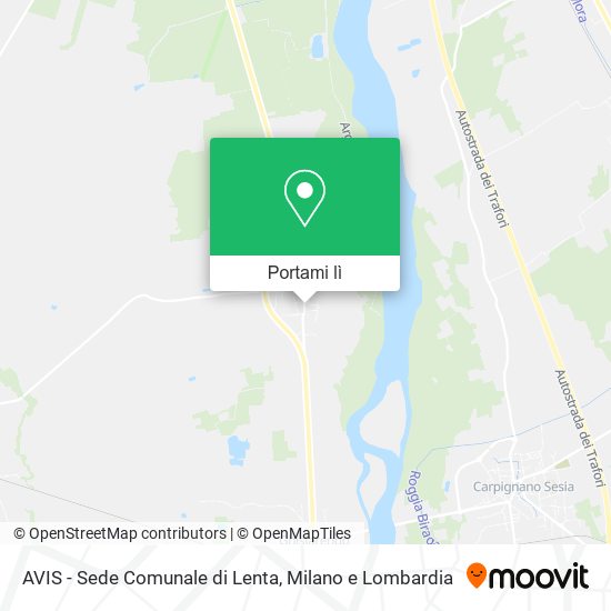 Mappa AVIS - Sede Comunale di Lenta