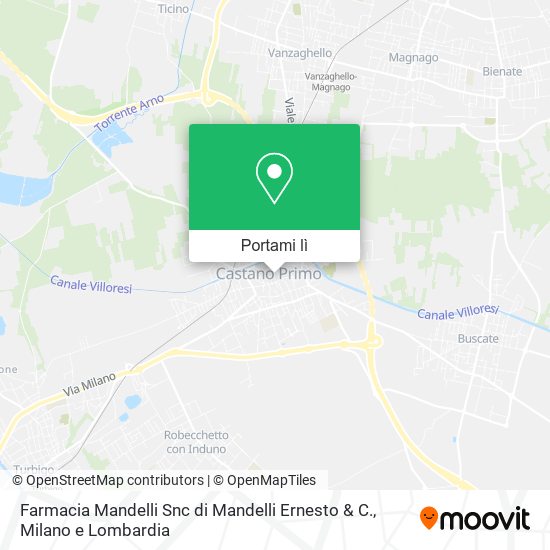 Mappa Farmacia Mandelli Snc di Mandelli Ernesto & C.