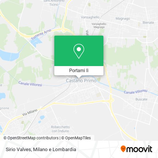 Mappa Sirio Valves