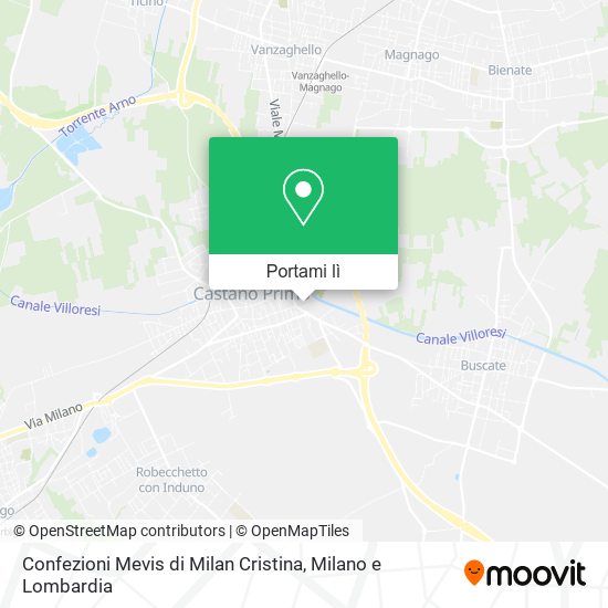Mappa Confezioni Mevis di Milan Cristina