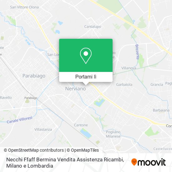 Mappa Necchi Ffaff Bermina Vendita Assistenza Ricambi