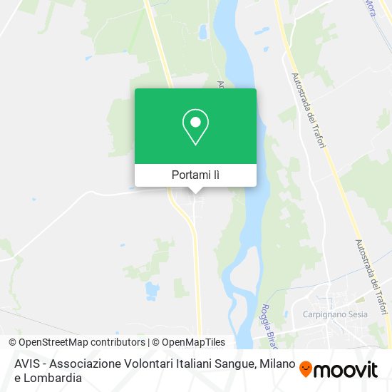 Mappa AVIS - Associazione Volontari Italiani Sangue