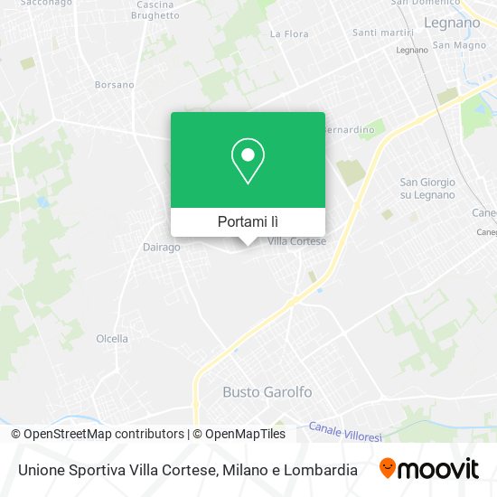 Mappa Unione Sportiva Villa Cortese
