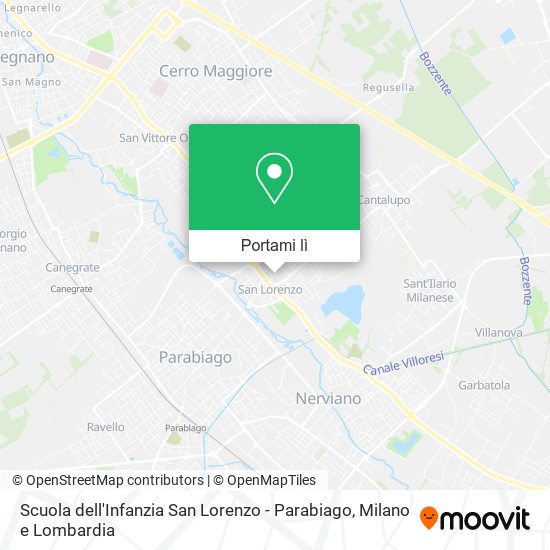 Mappa Scuola dell'Infanzia San Lorenzo - Parabiago