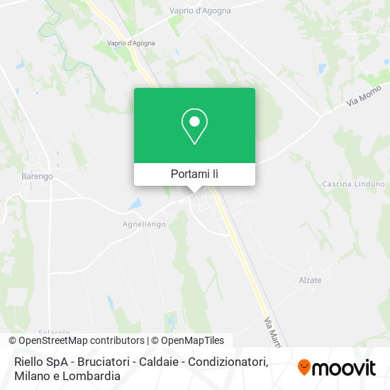 Mappa Riello SpA - Bruciatori - Caldaie - Condizionatori