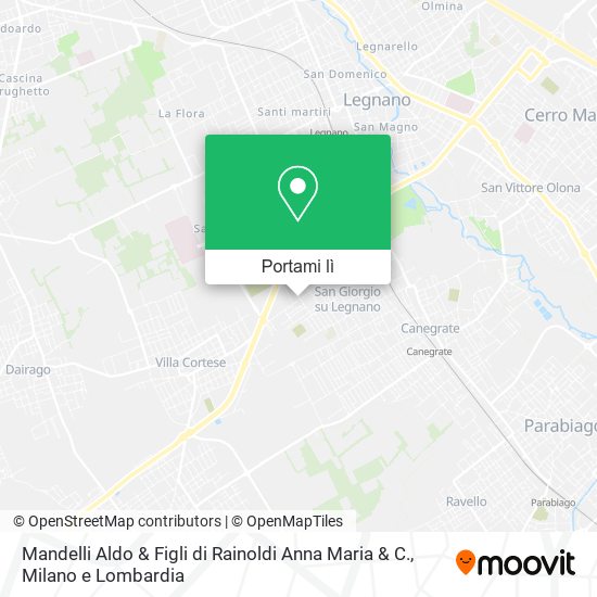 Mappa Mandelli Aldo & Figli di Rainoldi Anna Maria & C.