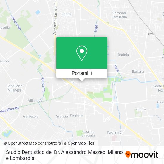 Mappa Studio Dentistico del Dr. Alessandro Mazzeo