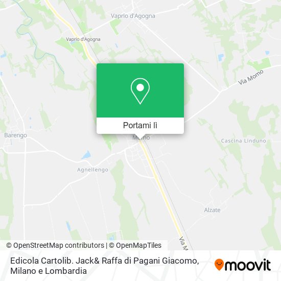 Mappa Edicola Cartolib. Jack& Raffa di Pagani Giacomo