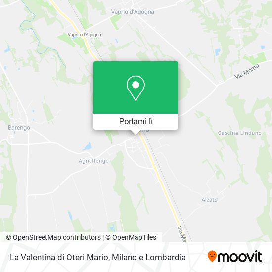 Mappa La Valentina di Oteri Mario