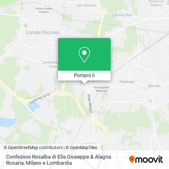 Mappa Confezioni Rosalba di Elia Giuseppe & Alagna Rosaria