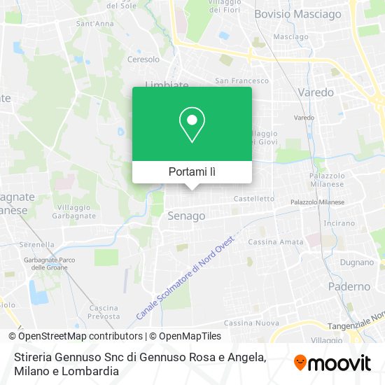 Mappa Stireria Gennuso Snc di Gennuso Rosa e Angela