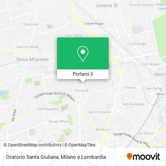 Mappa Oratorio Santa Giuliana