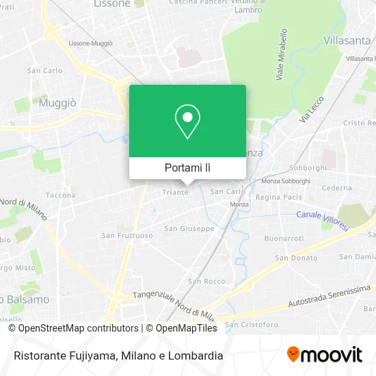 Mappa Ristorante Fujiyama