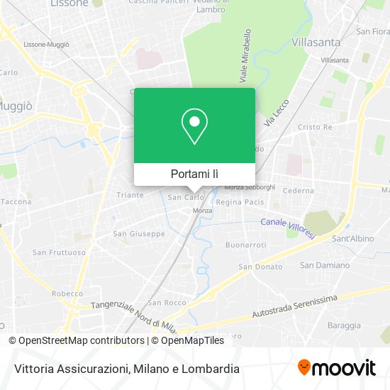 Mappa Vittoria Assicurazioni