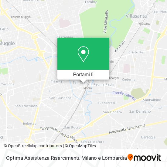 Mappa Optima Assistenza Risarcimenti