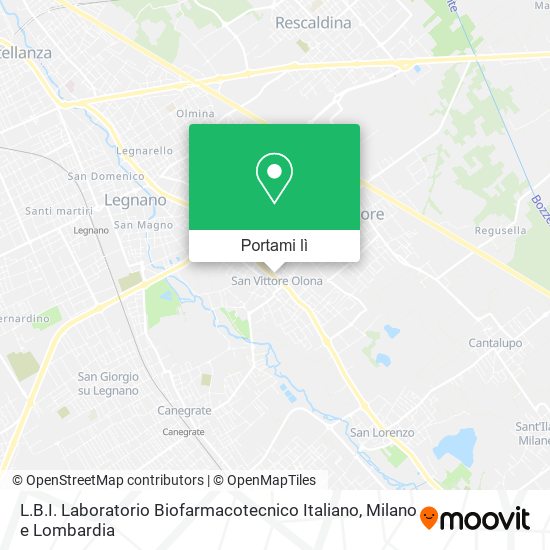 Mappa L.B.I. Laboratorio Biofarmacotecnico Italiano