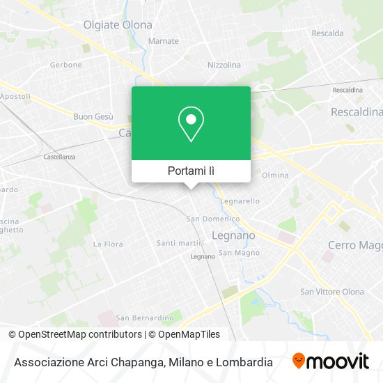 Mappa Associazione Arci Chapanga