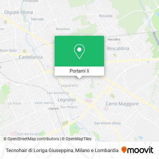 Mappa Tecnohair di Loriga Giuseppina
