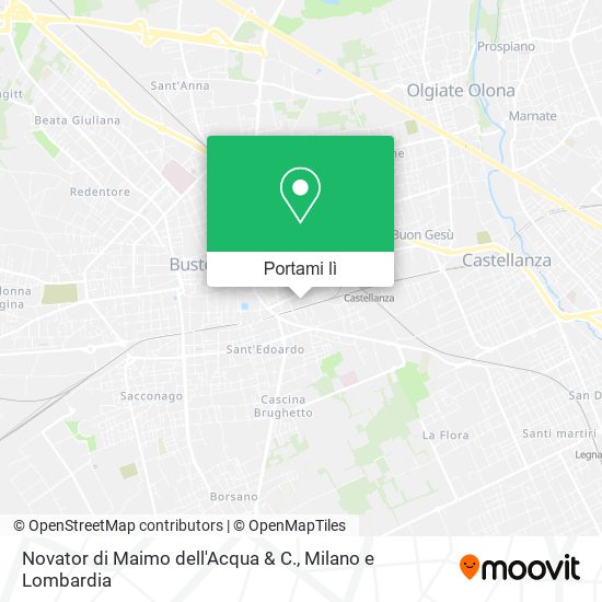 Mappa Novator di Maimo dell'Acqua & C.