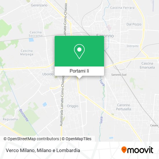 Mappa Verco Milano