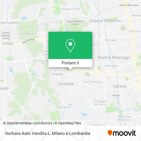 Mappa Sorbara Auto Vendita L