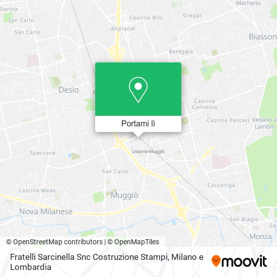 Mappa Fratelli Sarcinella Snc Costruzione Stampi