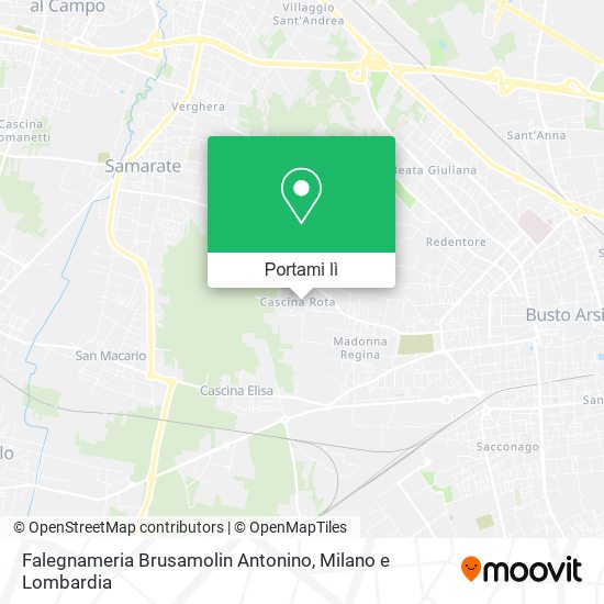 Mappa Falegnameria Brusamolin Antonino