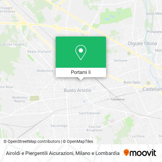 Mappa Airoldi e Piergentili Aicurazioni