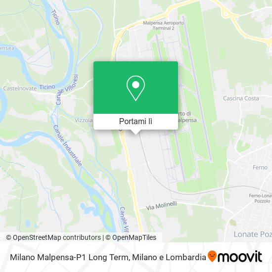 Mappa Milano Malpensa-P1 Long Term