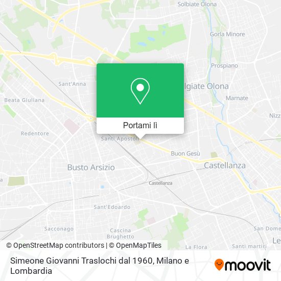 Mappa Simeone Giovanni Traslochi dal 1960