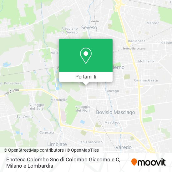 Mappa Enoteca Colombo Snc di Colombo Giacomo e C