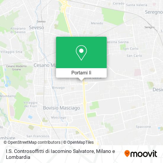 Mappa I.S. Controsoffitti di Iacomino Salvatore